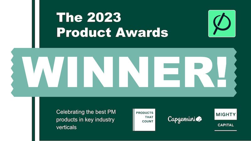 Products That Count's poster of Perygee as the '2023 Product Awards WINNER!'